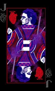 A nightmare rendition of the jack of hearts